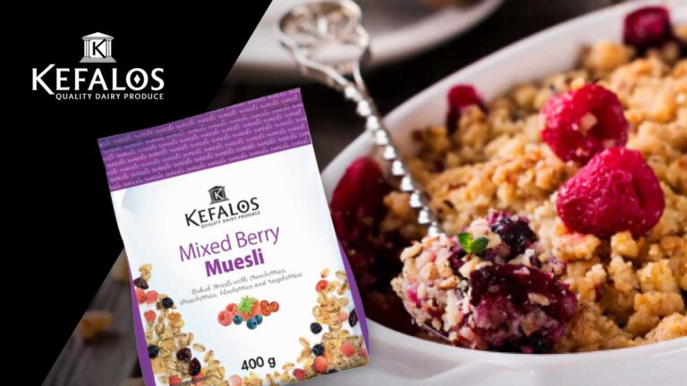 Kefalos Muesli Streusel Cake recipe